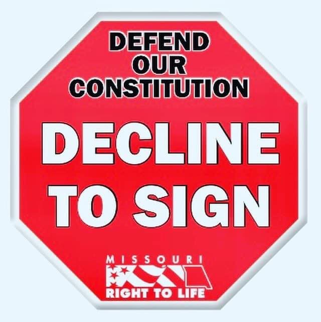 The out-of-state signature gathers are in full swing. DECLINE to sign! 